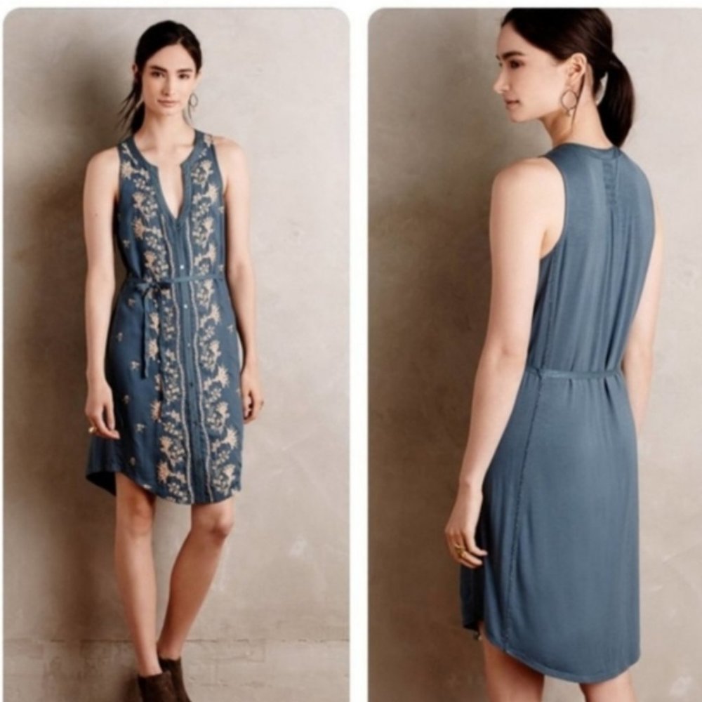 Anthropologie Tiny embroidered dress.